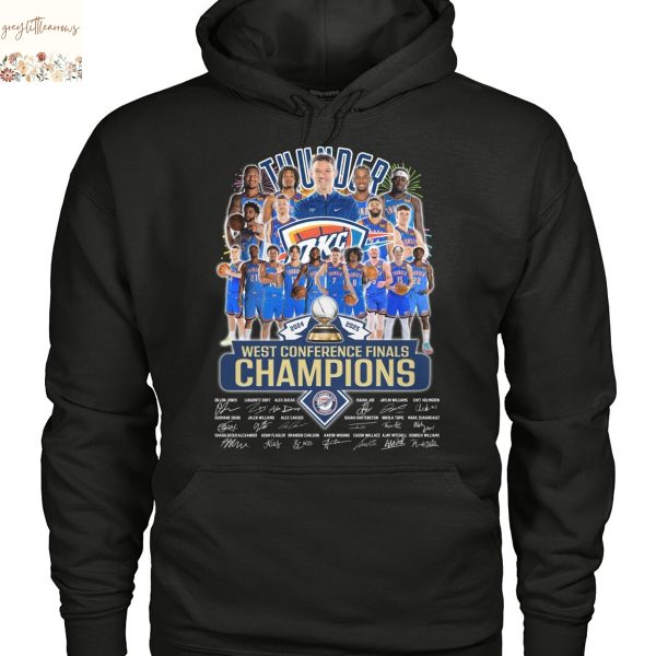 Oklahoma City Thunder West Conference Finals Champions Signature Unisex T-Shirt