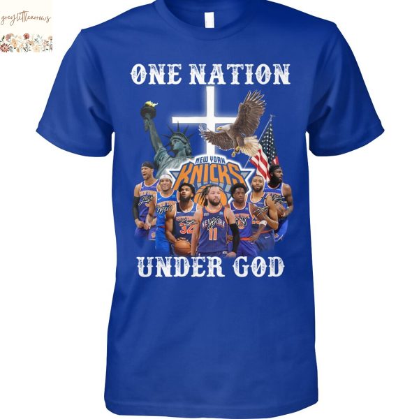 One Nation Under God New York Knicks Signature Unisex T-Shirt