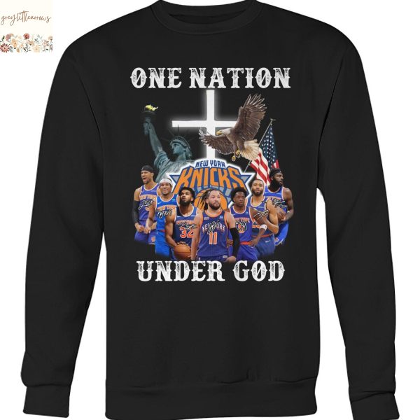 One Nation Under God New York Knicks Signature Unisex T-Shirt