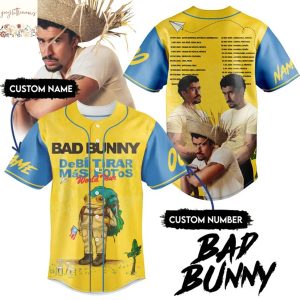 Personalized Bad Bunny Debi Tirar Mas Fotos Baseball Jersey