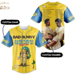 Personalized Bad Bunny Debi Tirar Mas Fotos Baseball Jersey