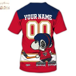 Personalized Florida Panthers Peanuts Snoopy 3D T-Shirt