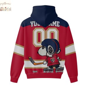 Personalized Florida Panthers Peanuts Snoopy Hoodie