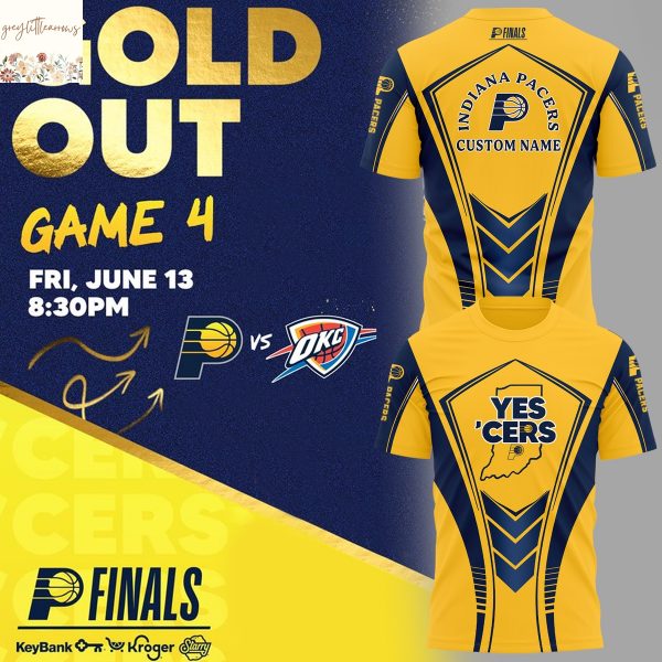 Personalized Indiana Pacers 2025 Finals YES CERS 3D T-Shirt