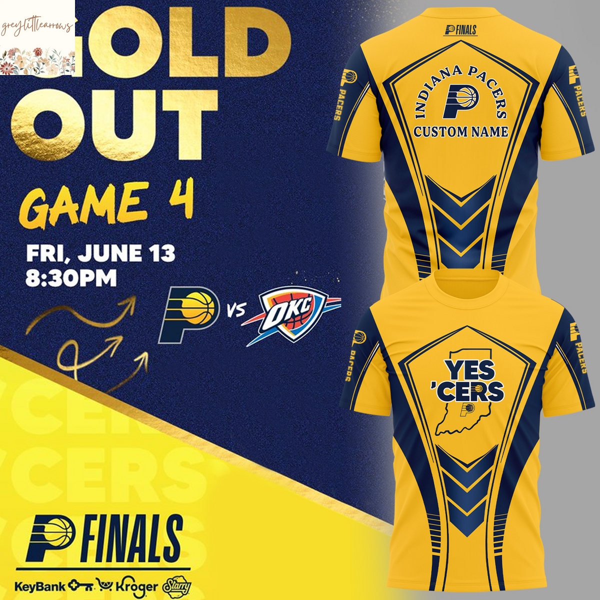 Personalized Indiana Pacers 2025 Finals YES CERS 3D T-Shirt Personalized Indiana Pacers 2025 Finals YES CERS 3D T-Shirt