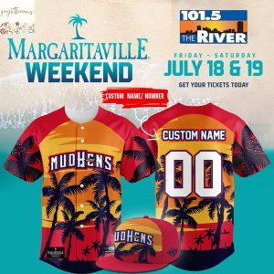 Personalized  Toledo Mud Hens x Margaritaville Baseball Jersey