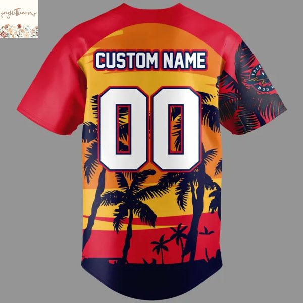 Personalized  Toledo Mud Hens x Margaritaville Baseball Jersey