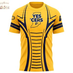 Personalized Yes Cers 2025 Indiana Pacers 3D T-Shirt