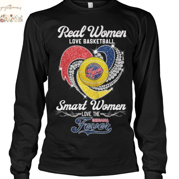 Real Women Love Basketball Smart Women Love The Indiana Fever Unisex T-Shirt