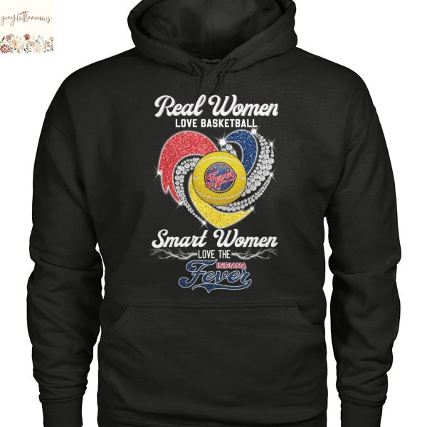 Real Women Love Basketball Smart Women Love The Indiana Fever Unisex T-Shirt