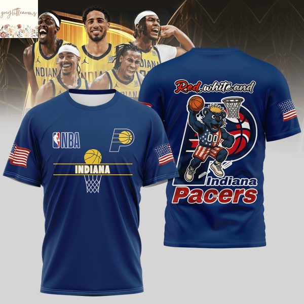 Red White And Indiana Pacer 3D T-Shirt