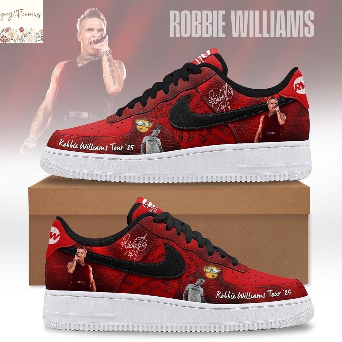 Robbie Williams Britpop Tour 2025 Air Force 1 Robbie Williams Britpop Tour 2025 Air Force 1