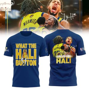 What The Hali Burton Indiana Pacers 2025 Signature 3D T-Shirt – Blue