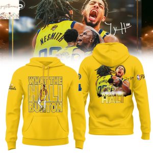 What The Hali Burton Indiana Pacers 2025 Signature Hoodie – Gold