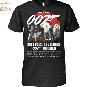007 Six Faces One Legecy Forever Signature Thank You For The Memories Unisex T-Shirt