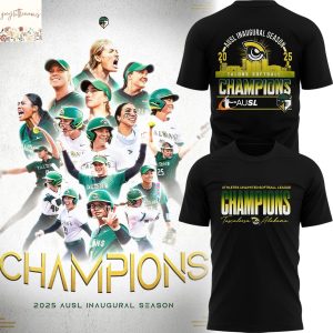 2025 AUSL Inaugural Season Champions Talons Softball 3D T-Shirt