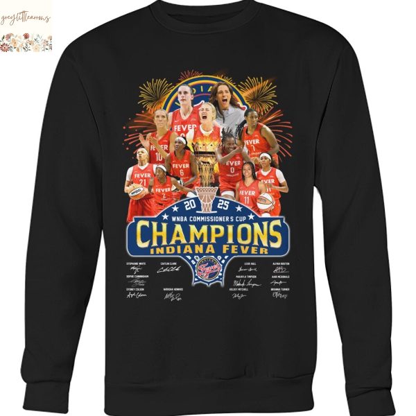 2025 WNBA Commissioner Cup Champions Indiana Fever Congrats Fever Signature Unisex T-Shirt