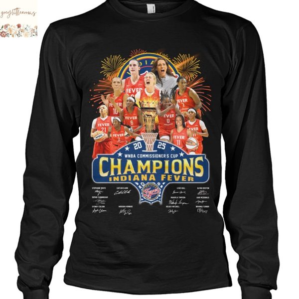 2025 WNBA Commissioner Cup Champions Indiana Fever Congrats Fever Signature Unisex T-Shirt