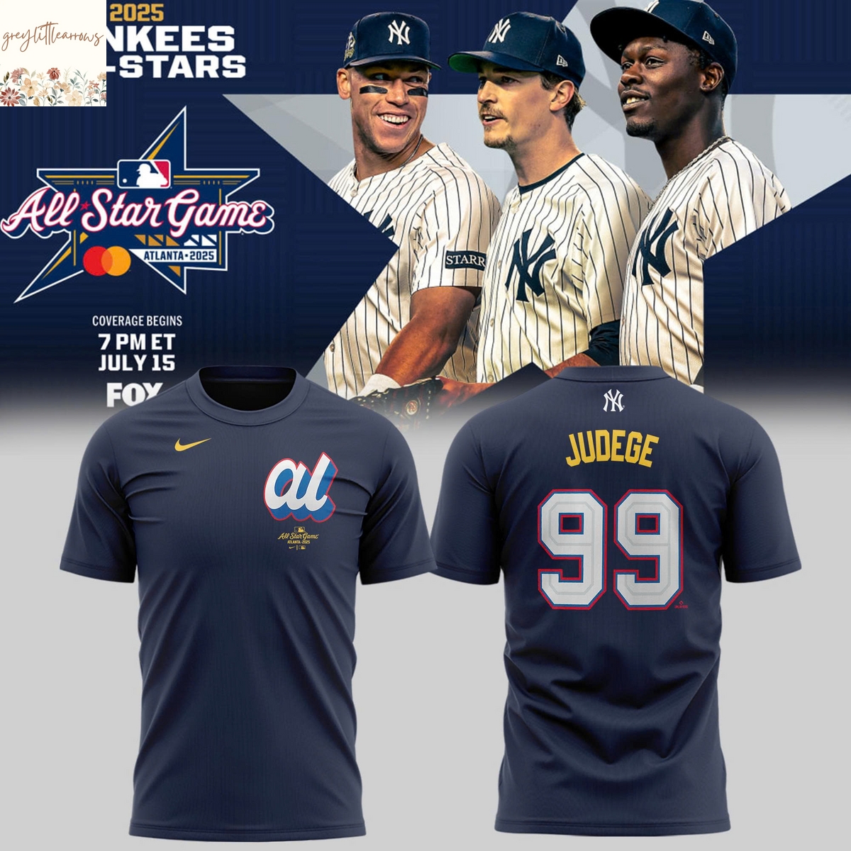 Aaron Judge New York Yankees 2025 All-Star 3D T-Shirt Aaron Judge New York Yankees 2025 All-Star 3D T-Shirt