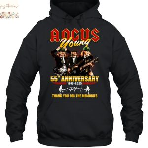 AC DC Angus Young 55th Anniversary Signature Thank You For The Memories Unisex T-Shirt