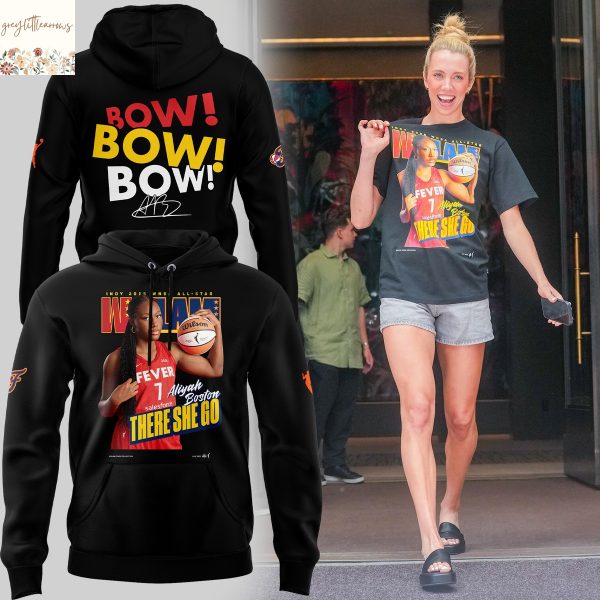 Aliyah Boston Indy 2025 WNBA All-Star Signature There She Go  Bow Bow Bow Hoodie