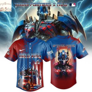 Atlanta Braves x Transformers Optimus Prime Baseball Jersey