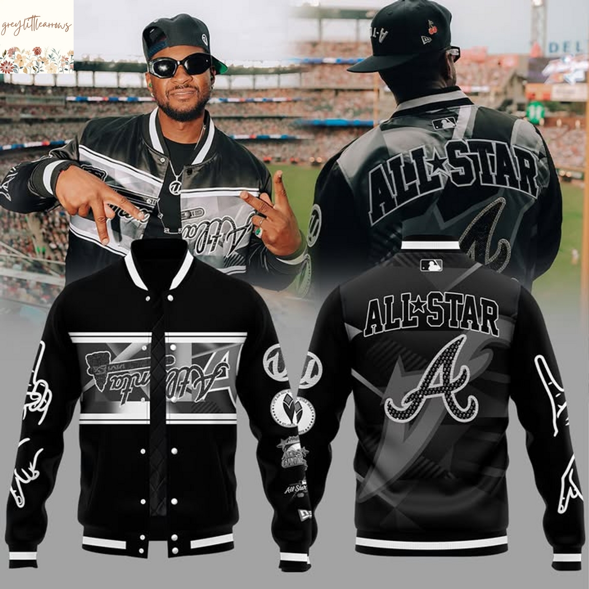 Atlanta Braves x Usher All Star Baseball Jacket Atlanta Braves x Usher All Star Baseball Jacket
