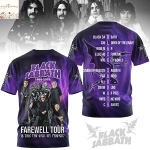 Black Sabbath 1968-2025 Farewell Tour Is This The End My Friend 3D T-Shirt