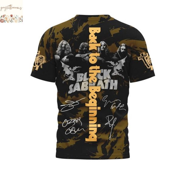 Black Sabbath Back To The Beginning Signature 3D T-Shirt