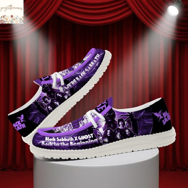 Black Sabbath x Ghost Back To The Beginning Hey Dude Shoes