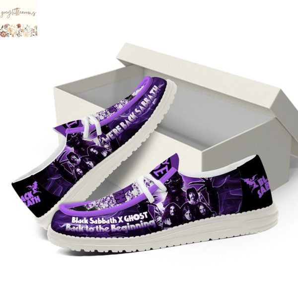 Black Sabbath x Ghost Back To The Beginning Hey Dude Shoes