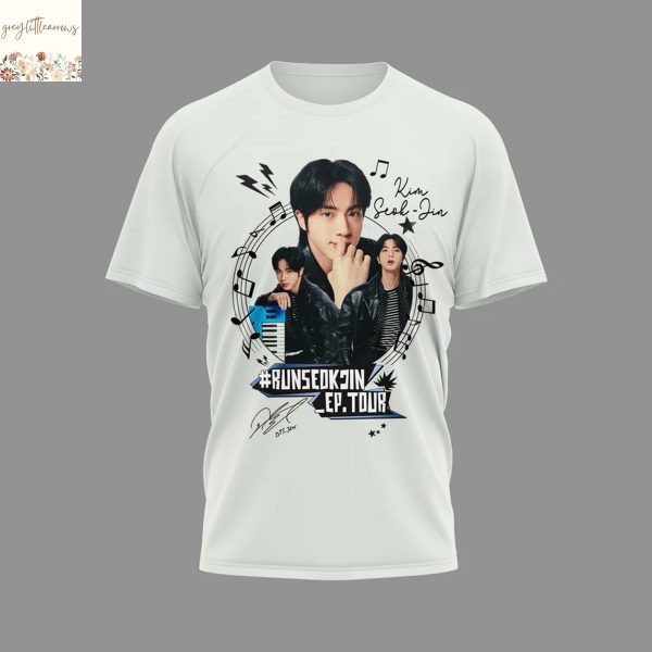 BTS Jin Run Runseokjin Ep Tour 2025 3D T-Shirt