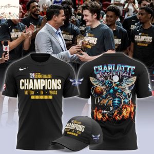 Charlotte Hornets 2025 Summer League Champions 3D T-Shirt