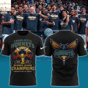 Charlotte Hornets 2025 Summer League Champions Undisputed In Vegas 3D T-Shirt