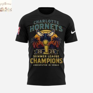 Charlotte Hornets 2025 Summer League Champions Undisputed In Vegas 3D T-Shirt