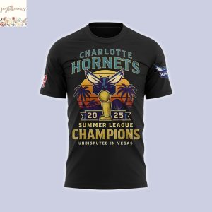 Charlotte Hornets Summer League Champions 2025 3D T-Shirt