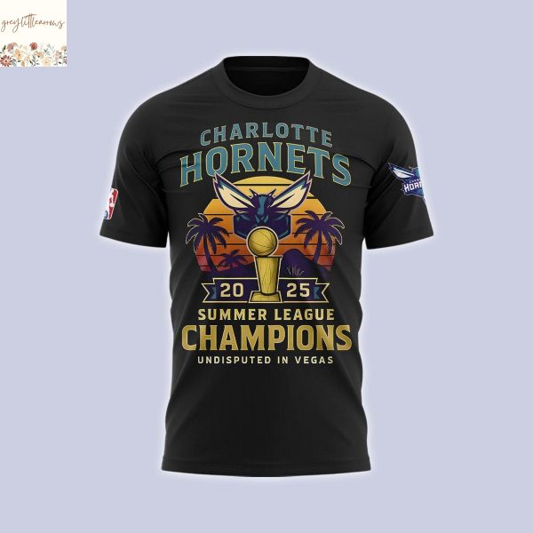 Charlotte Hornets Summer League Champions 2025 3D T-Shirt
