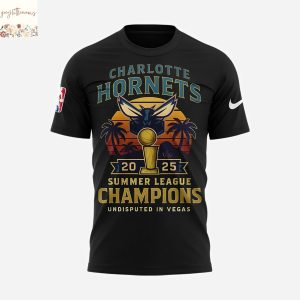 Charlotte Hornets Summer League Champions 2025 Undisputed In Vegas 3D T-Shirt