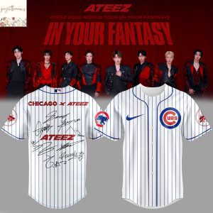 Chicago Cubs x ATEEZ 2025 World Tour Signature Baseball Jersey
