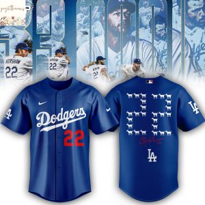 Clayton Kershaw 3000 King Kersh Signature 22 Baseball Jersey
