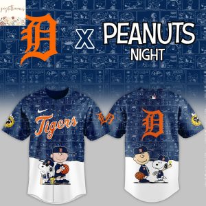 Detroit Tigers 2025 Peanuts Baseball Jersey