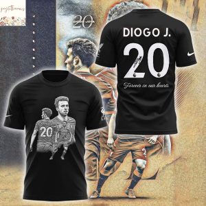Diogo Jota Forever In Our Hearts 3D T-Shirt
