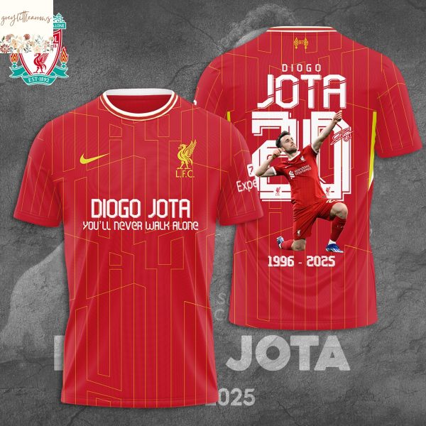 Diogo Jota You ll Never Walk Alone 1996-2025 3D T-Shirt