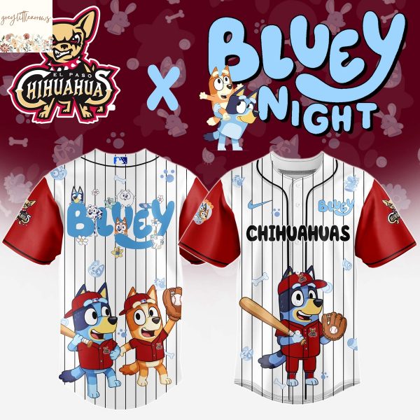 El Paso Chihuahuas Bluey 2025 Baseball Jersey