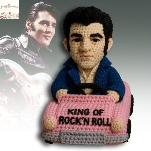 Elvis Presley King Of Rock N Roll Handmade Crochet