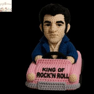 Elvis Presley King Of Rock N Roll Handmade Crochet