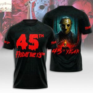 Friday The 13th 45th Years 3D T-Shirt