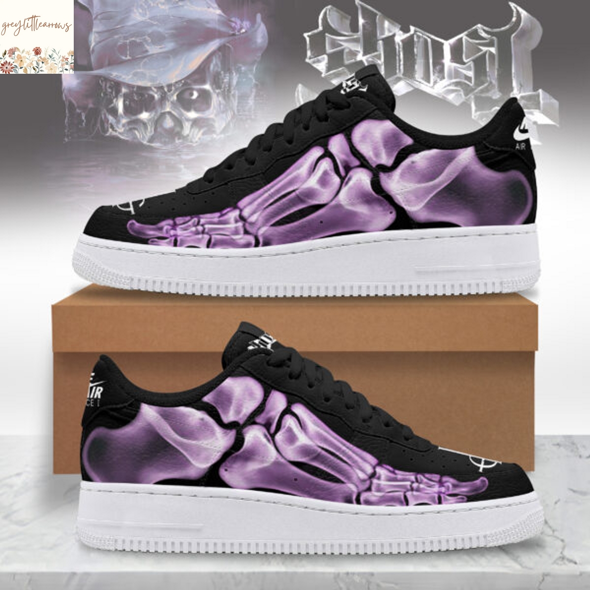 Ghosts Band Purple Air Force 1 Ghosts Band Purple Air Force 1