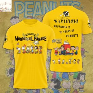 Happiness Is 75 Years Of Peanuts Wonderful Parade 3D T-Shirt