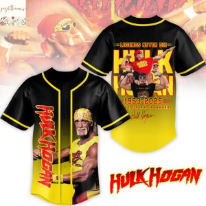 Hulk Hogan 1953-2025 Legends Never Die Signature Thank You For The Memories Baseball Jersey